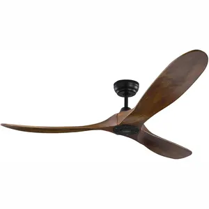 Ventilatori da 60 pollici modello caldo Design silenzioso Mountain Air lama in legno ventilatore da soffitto grande Ventilador De Techo Con Luz