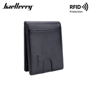 Baellerry Men's Card Holder Thin <b>RFID</b> Protection <b>Wallet</b> For Credit Card Everyday Use - Product Image 2