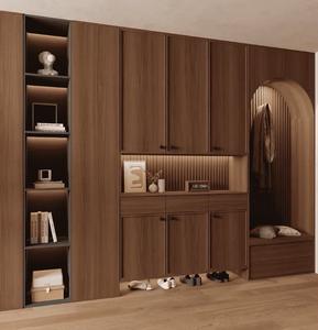 El gabinete <span class=keywords><strong>de</strong></span> zapatos personalizado <span class=keywords><strong>de</strong></span> tablero <span class=keywords><strong>de</strong></span> partículas <span class=keywords><strong>de</strong></span> nivel ENF es adecuado para el almacenamiento <span class=keywords><strong>en</strong></span> la <span class=keywords><strong>entrada</strong></span> <span class=keywords><strong>de</strong></span> hoteles y hogares - Product Image 1