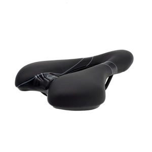 Asiento de cuero para <span class=keywords><strong>bicicleta</strong></span> para hombre y <span class=keywords><strong>mujer</strong></span>, cojín suave, acolchado, hueco, de cuero PU - Product Image 4