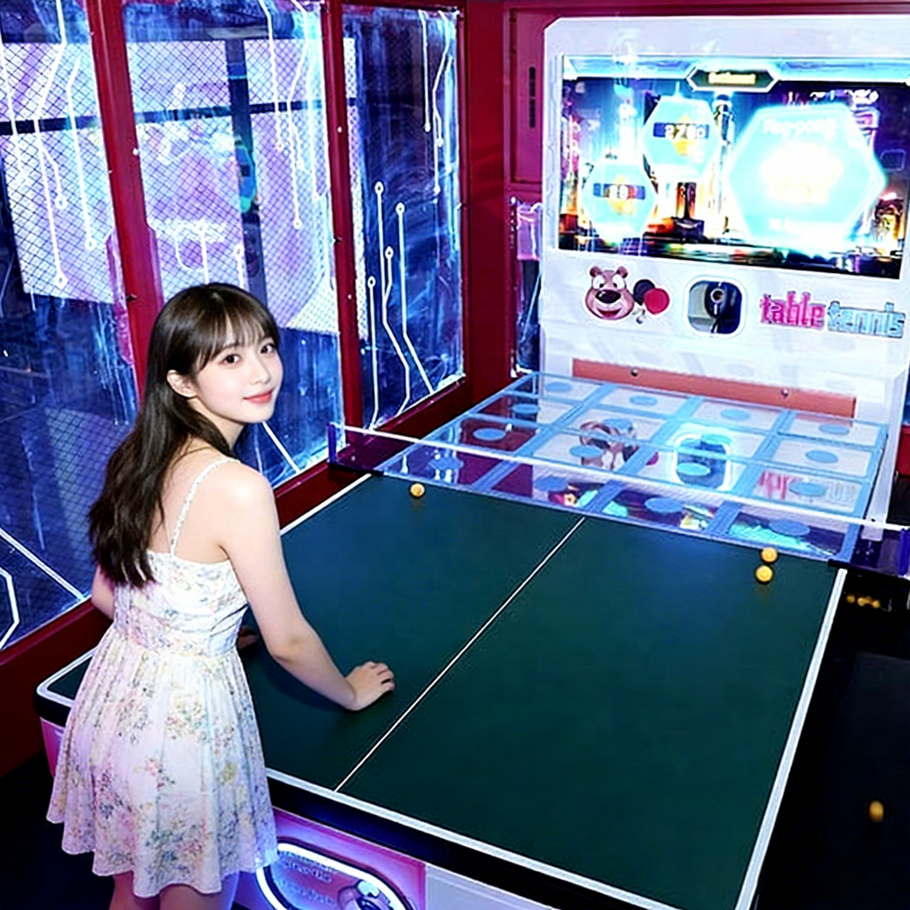 Interactive English PingPong Simulator Indoor AR Digital Sports Playground Game Machine Motion Sensing Customizable Table Tennis