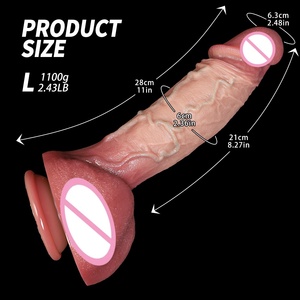 Últimos modelos de Dildos: Dildos metálicos manuales pequeños y largos para lesbianas, Mini Monsterdildo, Moldes, Normal Packer, Pantom para mujeres-LM-B501-3-L - Product Image 2