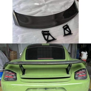 Boxster 2005-2012 Car Upgrade Carbon Fiber Wing Shaped <b>Rear</b> <b>Spoiler</b> New Condition Fit for 718 987 - Product Image 1