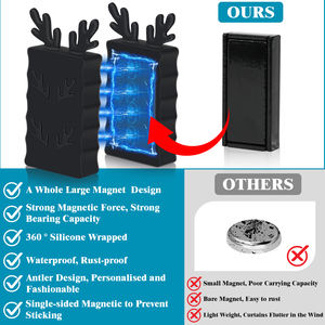 עמיד למים וילון סיליקון כבד עמיד למים מגנטים מקלחת חיצונית שקלו וילונות עם ראות גבוהה בצבעים בהירים - Product Image 3