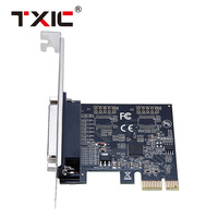 Adaptateur d'extension PCI Express vers 1 parallèle avec carte ASIX/AX99100A Chip DB25 Riser pour ordinateur de bureau