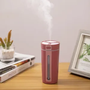 Intelligent start stop Portable desktop usb mini air room rechargeable car humidifier diffuser for car