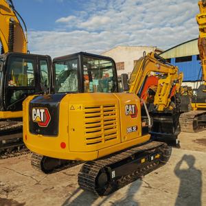 Mini-excavatrice sur chenilles hydraulique d'occasion Cat 305.5E2, 6 tonnes, d'origine japonaise, 2023, faible nombre d'heures, excavatrice d'occasion, EPA CE, à vendre - Product Image 5