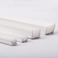 Canal LED en silicone flexible encastrable, diffuseur en silicone imperméable blanc/noir pour bande LED et tube néon