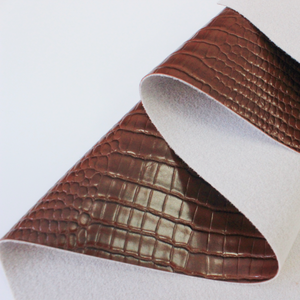 Glossy Embossed Crocodile Texture Faux <strong>Leather</strong> Roll Synthetic <strong>Leather</strong> Crafts <strong>Fabric</strong> for Wallets Key Chains Handbags - Product Image 1