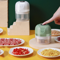 Mini hachoir à viande électrique multifonction sans fil Usb Portable Ail & Ginger Masher 250mL Home Kitchen Vegetable Crusher