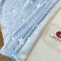 Couverture en flanelle phosphorescente pour enfants, thème spatial, astronaute, étoiles, lune, couverture douce pour enfants