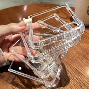 Pour Z Flip 7 antichoc clair à quatre coins Anti-chute TPU PC étui rigide tout compris pour samsung galaxy Flip 6 4 <span class=keywords><strong>5</strong></span> téléphone portable - Product Image 5
