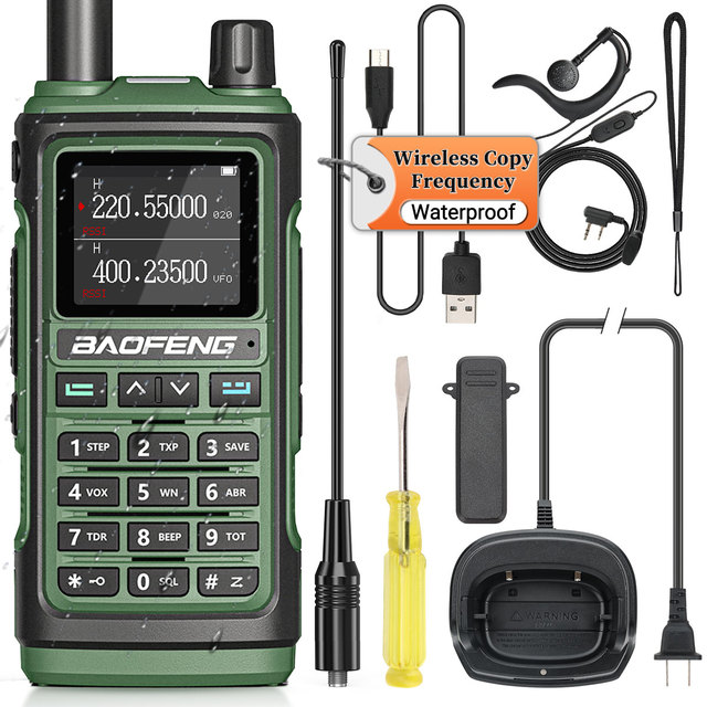 Baofeng UV-17L Pro Waterproof Walkie Talkie Wireless Copy Frequency Two Way Radio High Power Long Range 16 KM Radio UV-5R S22