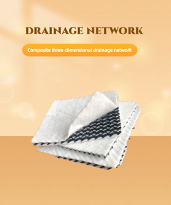Filet de <span class=keywords><strong>drainage</strong></span> composite 3D en HDPE, <span class=keywords><strong>géotextile</strong></span> non tissé, filet de <span class=keywords><strong>drainage</strong></span> géocomposite pour le <span class=keywords><strong>drainage</strong></span> des eaux de récupération des décharges de déchets - Product Image 1
