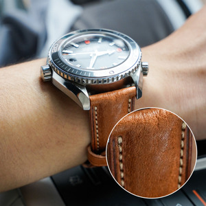 Di alta qualità 18mm 20mm 22mm di lusso a sgancio rapido Top grano vacchetta in vera pelle <span class=keywords><strong>bracciale</strong></span> <span class=keywords><strong>orologio</strong></span> per uomo - Product Image 3