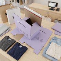 Boîtes aux lettres personnalisées avec logo, emballage en carton, boîte d'expédition, sacs d'expédition en kraft pour l'emballage des vêtements