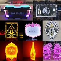 Letrero LED Personalizado para Bares y Discotecas, Pantalla Desplazable con Letras, Tablero de Mensajes, Exhibidor de Botellas VIP, Presentador de Servicio de Licores
