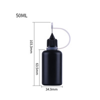 Vente en gros 5ml Flacon de peinture anti-lumière 10ml Flacons de liquide pour mélange de couleurs Récipients d'emballage vides en plastique pour tatouage d'ongles