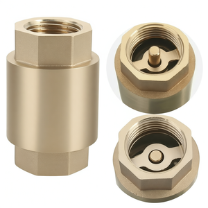 Venta de Liquidación COVNA B2B, Válvula de Retención de Latón de 1/2 Pulgada, 200 WOG, Rosca Hembra BSPP, Tipo de Elevación Vertical con Resorte, en Línea, Anti-Retorno - Product Image 5