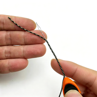 Aiguille de tressage en acier torsadé en forme de diamant pour la pêche à la carpe en gros – Idéale pour le raccordement de la ligne de pêche et des lignes sans plomb