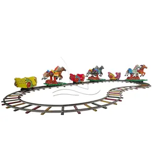 मनोरंजन पार्क बच्चों बिक्री के लिए बिजली ट्रैक ट्रेन की सवारी बच्चों ट्रेन
