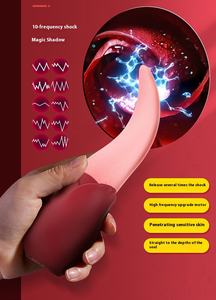 Vibrador rosa para mujer alimentado por USB Stick <span class=keywords><strong>Tie</strong></span> Tongue Lick Vibrosiator Artículos sexuales eléctricos al por mayor - Product Image 4