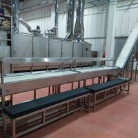 SUISER MAKINE Sorteer- en selectietafel van roestvrij staal voor noten, fruit, groenten, bonen en zaden