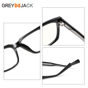 Lunettes de protection contre la lumière bleue Greyjack, monture rectangulaire Tr90, unisexe, verres extra larges Ac K025op - Product Image 4