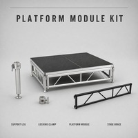 Système de scène modulaire antidérapante en aluminium pour concerts, événements, DJ, location en intérieur, spectacle commercial