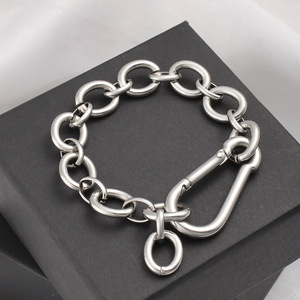 <span class=keywords><strong>Bracelet</strong></span> chaîne fait main <span class=keywords><strong>de</strong></span> haute couture YF8215, plaqué or 18 carats, acier inoxydable imperméable - Product Image 5