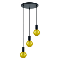 Luminaire suspendu de plafond de style européen, artistique, pour couloir, escalier, cloison, chambre à coucher, style ferme, avec abat-jour évasé