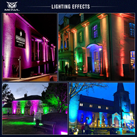 Sonido activado recargable DMX512 LED Par Ip65 impermeable 9*18W LED batería Par luz al aire libre Uplight