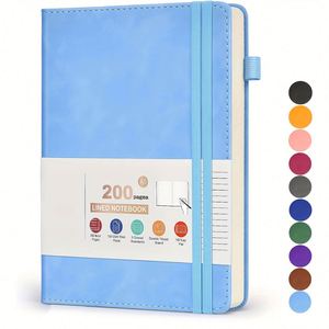 Stylish Custom Strap Leather Journal 100 Sheets Hardcover Thread <b>Sewing</b> Bound Multi-Size Options Multiple Colors Personalized - Product Image 1