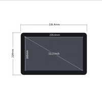 PC industriel 13,3 pouces, écran tactile capacitif étanche IP65, moniteur X86 Windows pour la commande d'automatisation industrielle, en stock