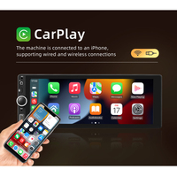 Lecteur DVD de Voiture pour Tableau de Bord Android 13, Écran IPS de 6,68 Pouces, Autoradio 1 Din avec Navigation GPS