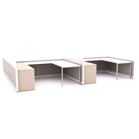 Cloison de bureau modulaire en aluminium réglable avec tiroirs de rangement, écologique