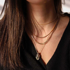 Collier personnalisé en acier inoxydable, pendentif d'émetteur de la reine ustensile brillante de 50 cm - Product Image 2