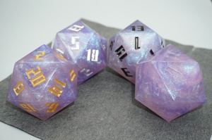 <span class=keywords><strong>ลูกเต๋า</strong></span> D20 ขนาดใหญ่ 54 มม. ลายกาแล็กซี่วิบวับ ทำจากเรซิ่น 20 หน้า สำหรับเกม RPG บนโต๊ะ - Product Image 3