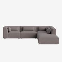 Canapé modulaire en tissu sur mesure pour salon, centre commercial, villa, mobilier confortable et moderne de grande taille