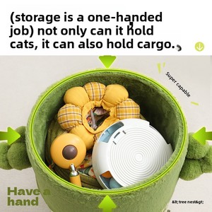 Maison pour chat personnalisée de luxe, multi-niveaux, gain de place, avec arbre à gratter - Product Image 3