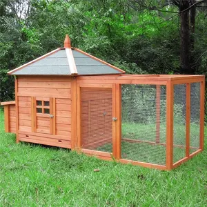 Hot Sale Wooden Chicken Coop Pet Cages With Outdoor Run Pet Cages Houses Custom Large Size Chicken House