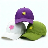 Casquette de baseball sportive imperméable de haute qualité, non structurée, personnalisée pour homme, à 6 panneaux, avec trous découpés au laser et perforations