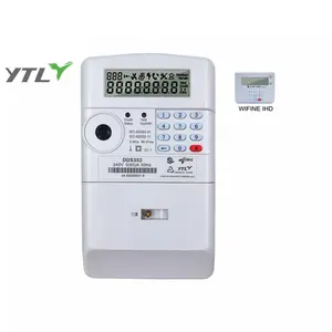 single phase two wire meter AMR meter with RS485 IR and RF communications built-in 100A relay kwh meter