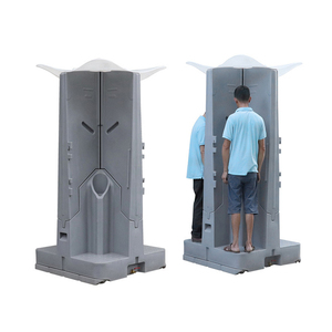 Toilettes portables modernes en plastique HDPE pour usage public avec salle de bain mobile - Product Image 1