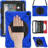 Étui robuste pour tablette Kindle, étui pour tablette Kindle Fire 8 2022 8 pouces avec bandoulière