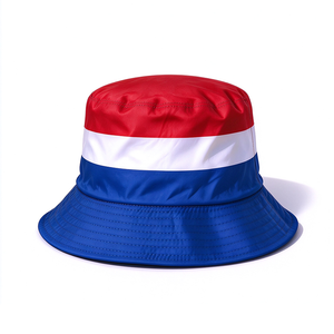 Chapeau de pêcheur avec drapeau national, en polyester et coton, protection UV, couvre-chef solaire pour la plage, les voyages et les sports - Product Image 4