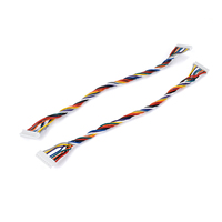 Connecteur JST femelle-femelle 10 broches avec faisceau de câbles torsadés multicolores pour capteur d'appareil électroménager, contrôle de signal, OEM