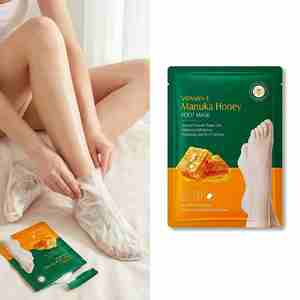 Produits de spa à domicile en gros : Routine de relaxation, Soin des talons gercés, Élimination des peaux mortes, Masque exfoliant hydratant pour les pieds - Product Image 1