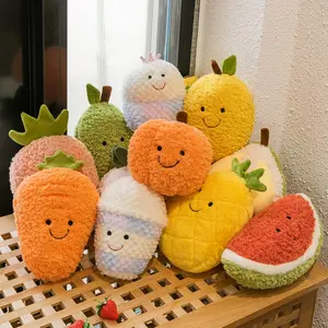 Wholesale Custom Cute Small Simulated Plushies Peluche Stuffed Fruit Plush Toys Cheap Gifts