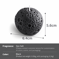 Bougie parfumée en cire de soja personnalisée en forme de lune, bougies faites à la main, cadeaux d'anniversaire